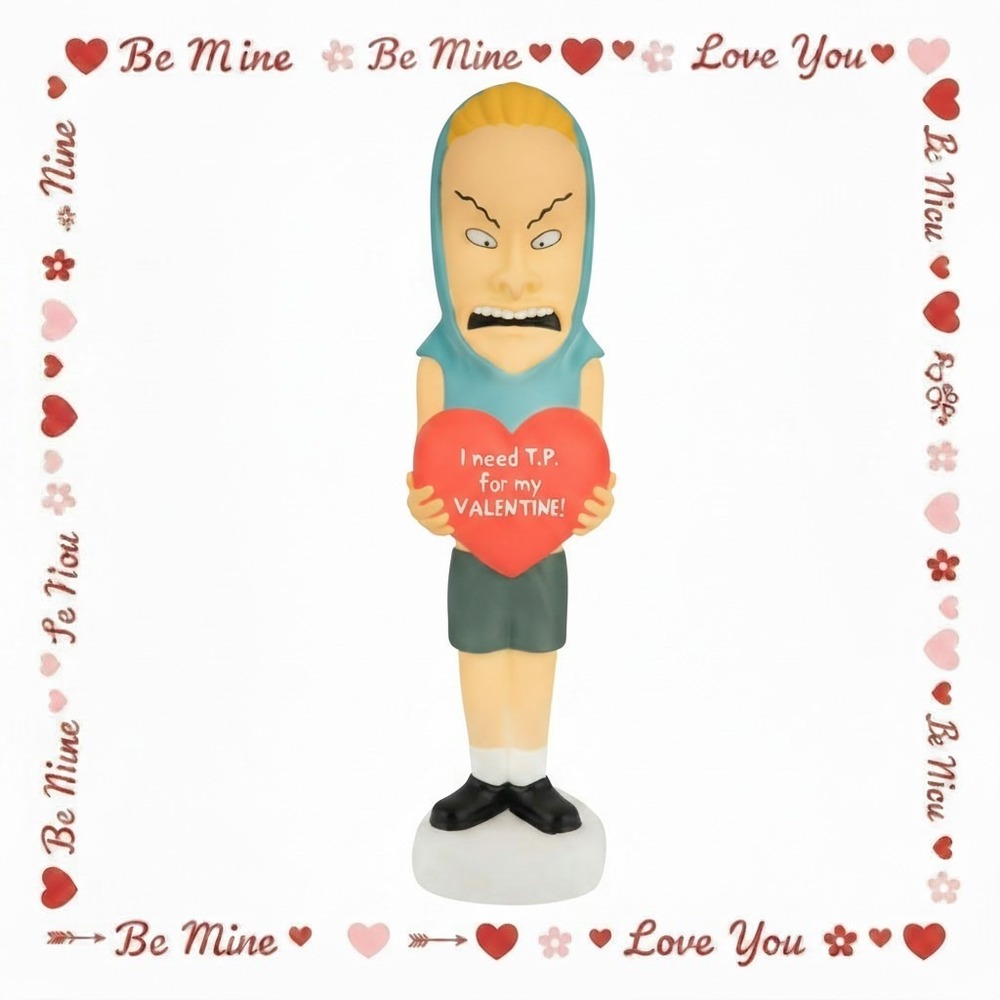 Beavis Valentines Day‎ Blow Mold Lighted Decor Butthead 14" Present Gift 2026